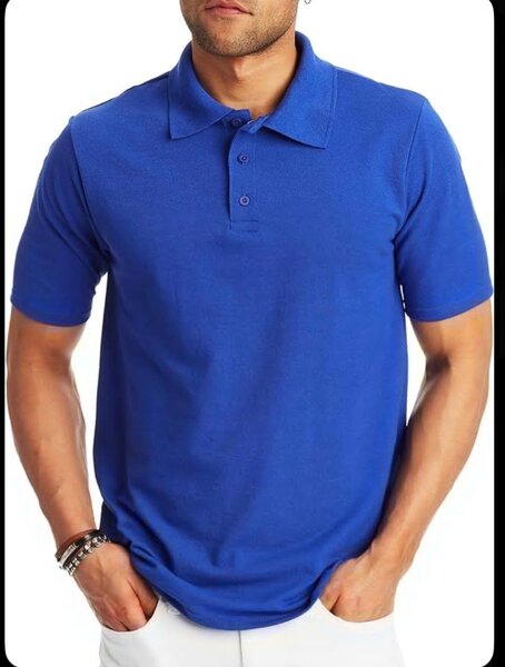 Polo bleu pour homme