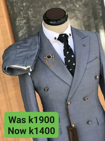 Stylish and elegant men's suit grey