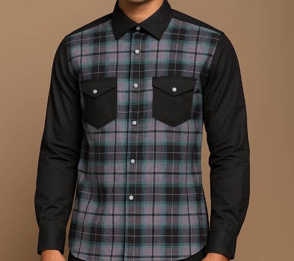 Chemise à carreaux homme élégante