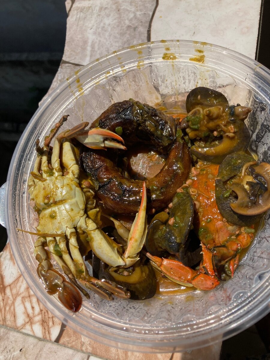 Plat de fruits de mer épicés