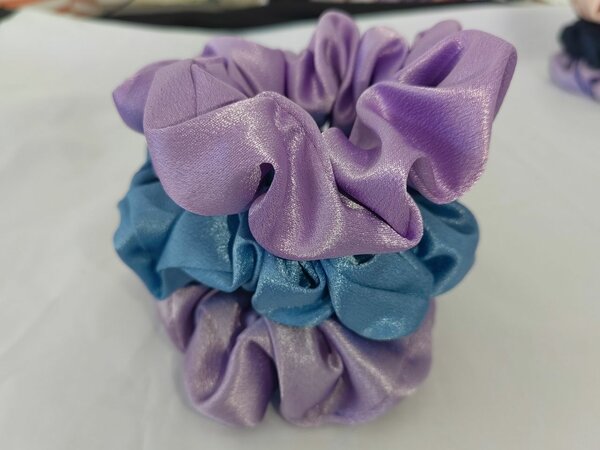 Lot 3 Chouchous Satin Colorés