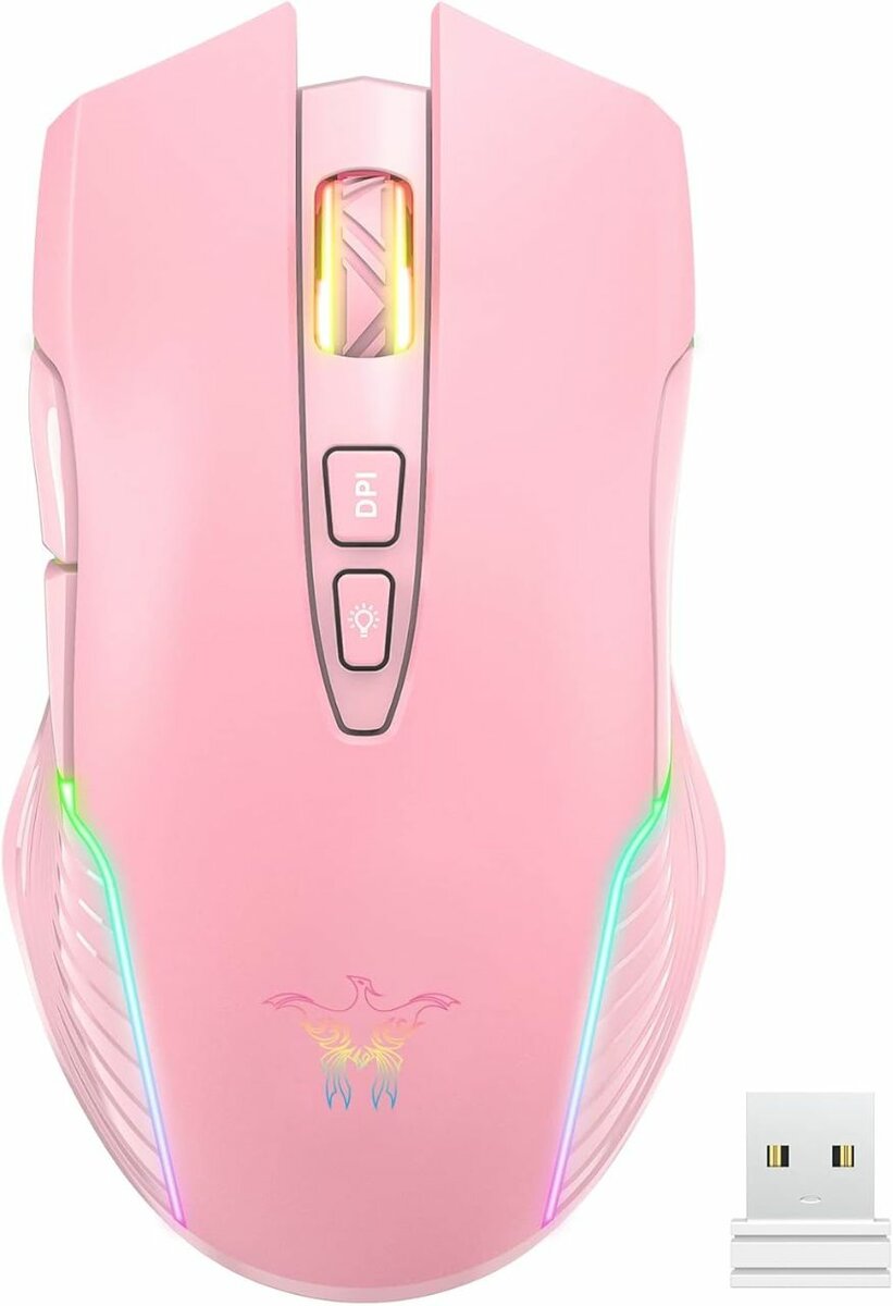 Souris Gaming RGB Rose