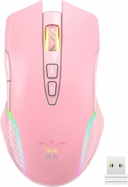 Souris Gaming RGB Rose