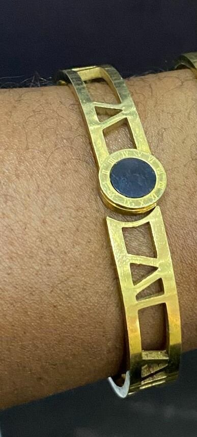 Gold Plated Roman Numeral Bracelets