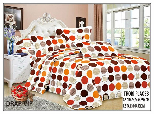 Parure de lit à pois modernes