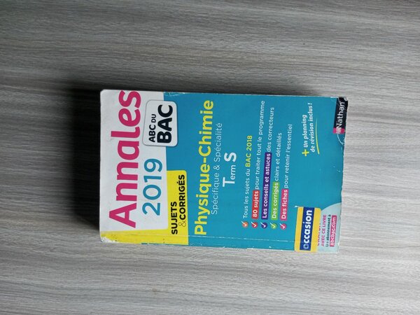 Annales Physique-Chimie BAC 2019