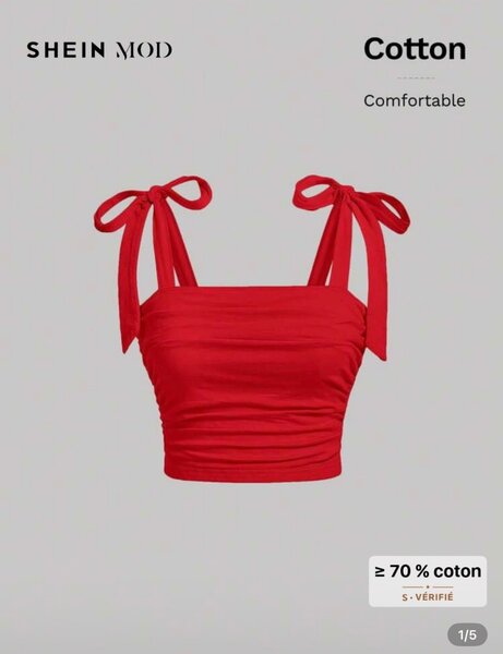 Top court en coton tendance