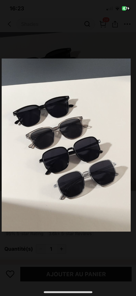 Lunettes de soleil élégantes