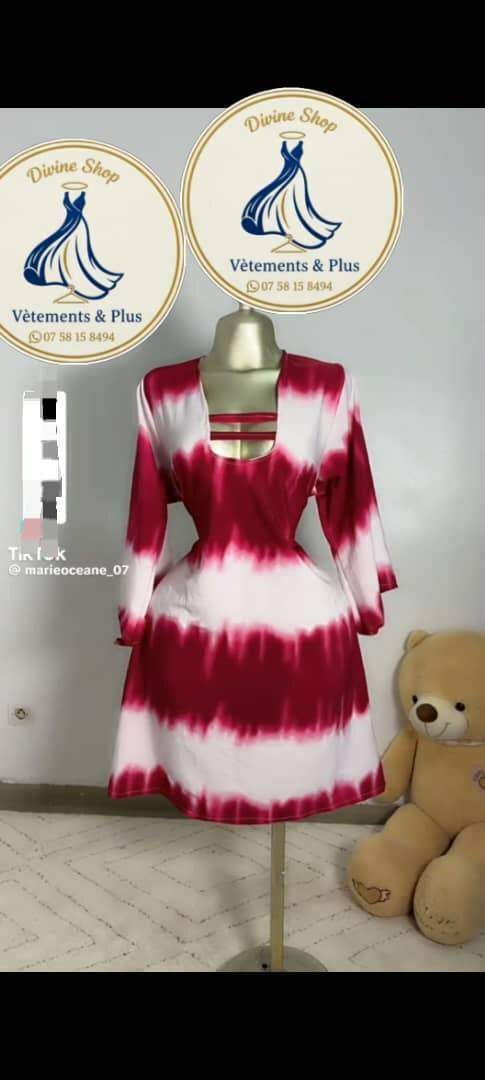 Robe élégante imprimée femme