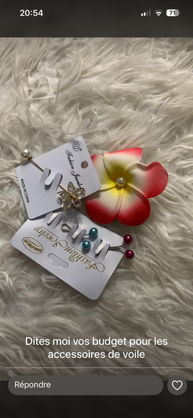 Épingles à Hijab Fleurie