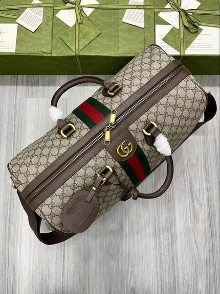 Sac de voyage luxe Louis Vuitton et Gucci