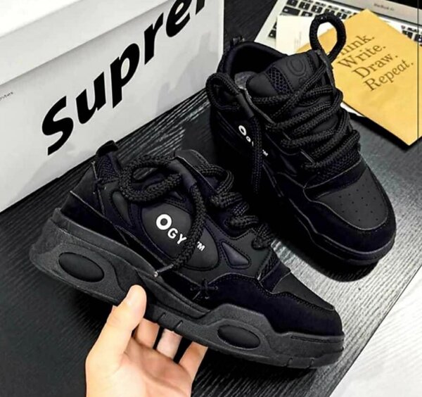 Baskets Noires Mode Homme OGYI