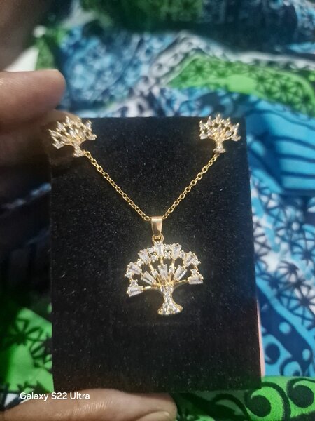 Collier et Boucles d'Oreilles Arbre