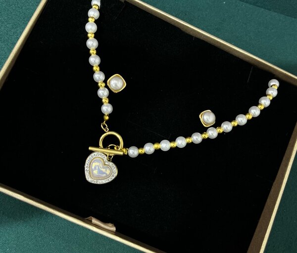 Necklaces and earrings