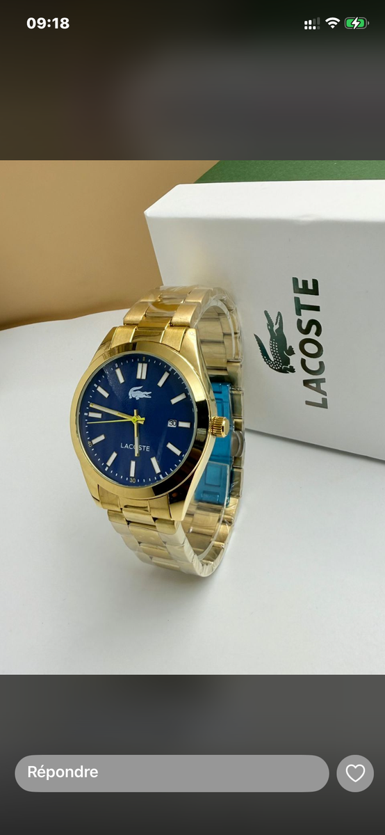 Montre Lacoste Dorée Homme