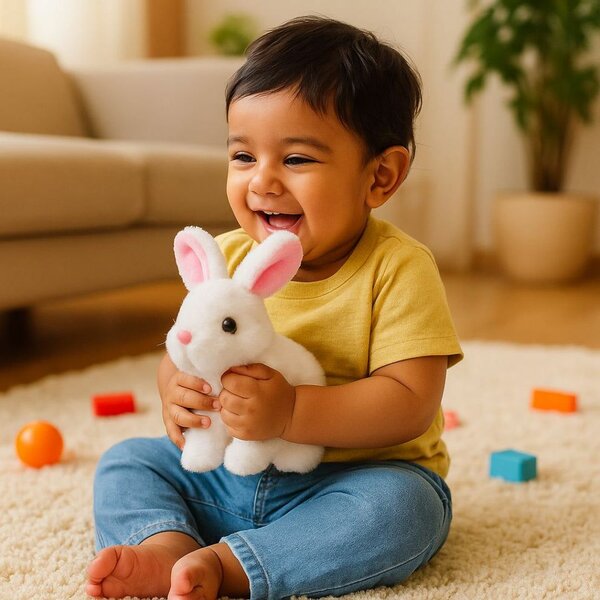 Lapin en peluche doux