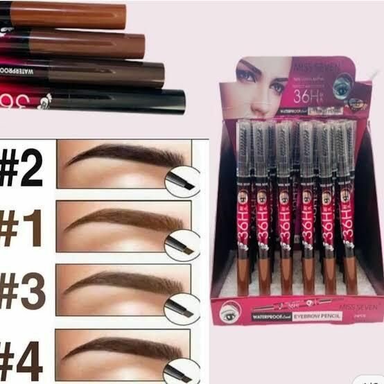 2 In 1 Eyebrow Pencil 4 pcs
