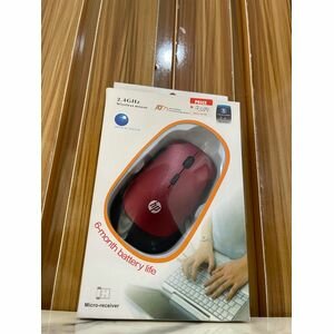 Souris USB sans fil rouge