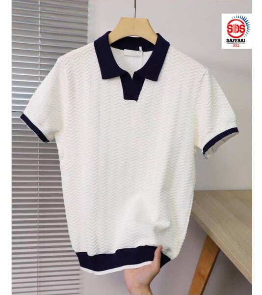 Polo Homme Élégant Blanc