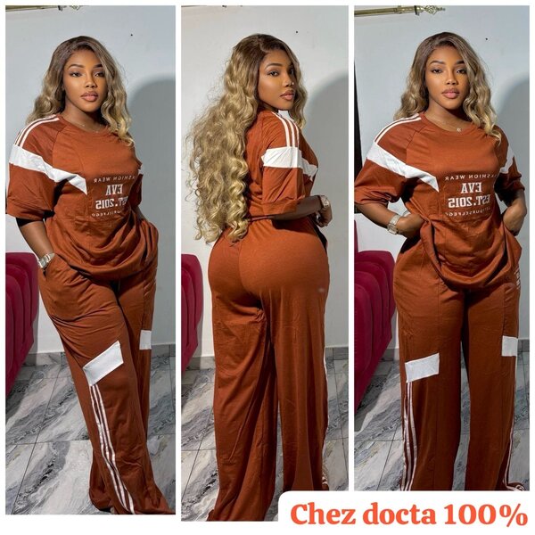 Tenue décontractée à bandes