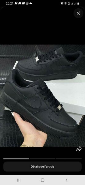 Sneakers noires élégantes