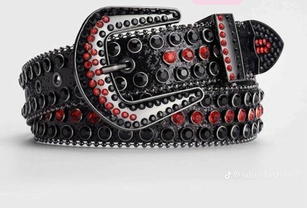 Ceinture en strass luxe rock