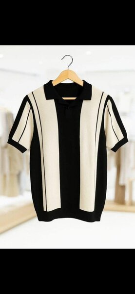 T-shirt rayé élégant homme