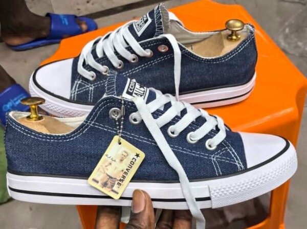 Baskets en denim pour homme