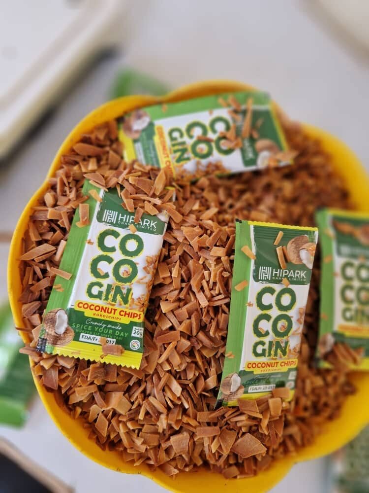 Cocogin coconut and ginger chips