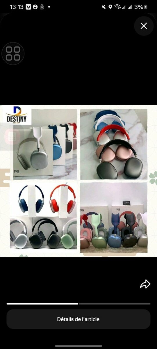 Casque audio sans fil élégant