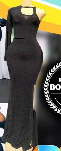 High quality and elegant women's dress black