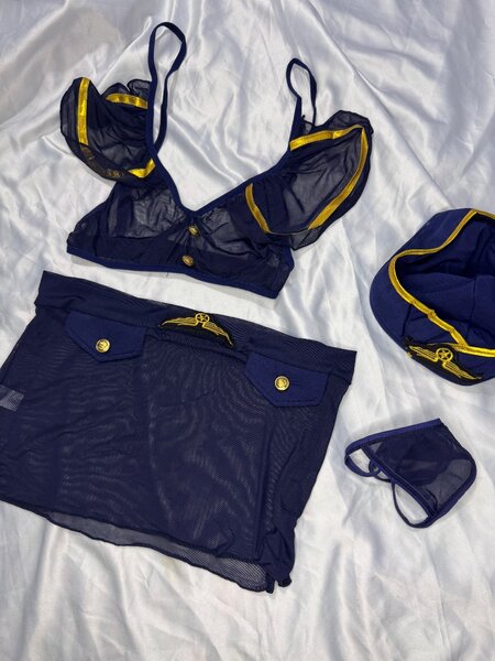 Ensemble costume aérien sexy