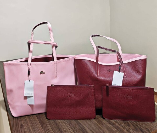 Sac cabas Lacoste et pochette