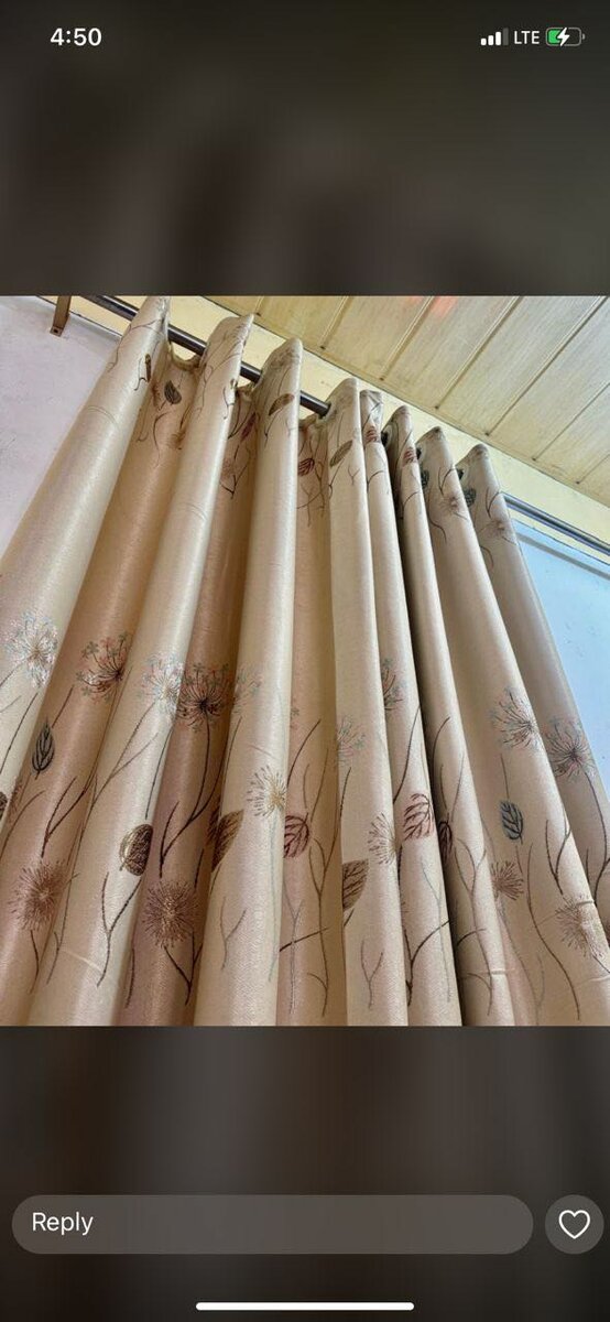 Heavy sunblock curtains