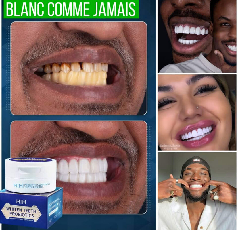 Poudre de blanchiment des dents HIH