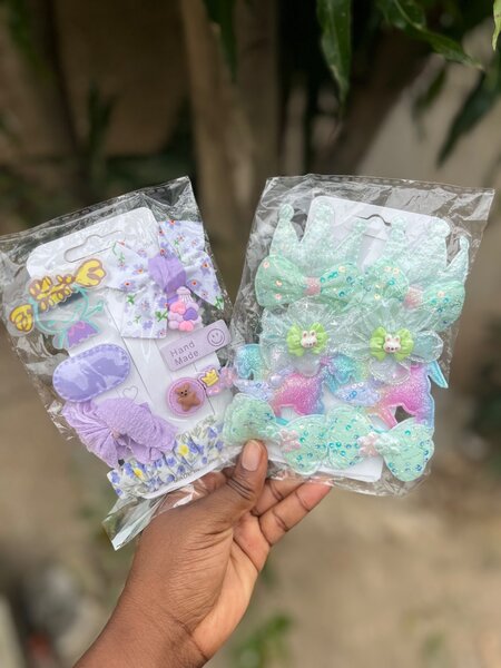 Barrettes pour filles colorées