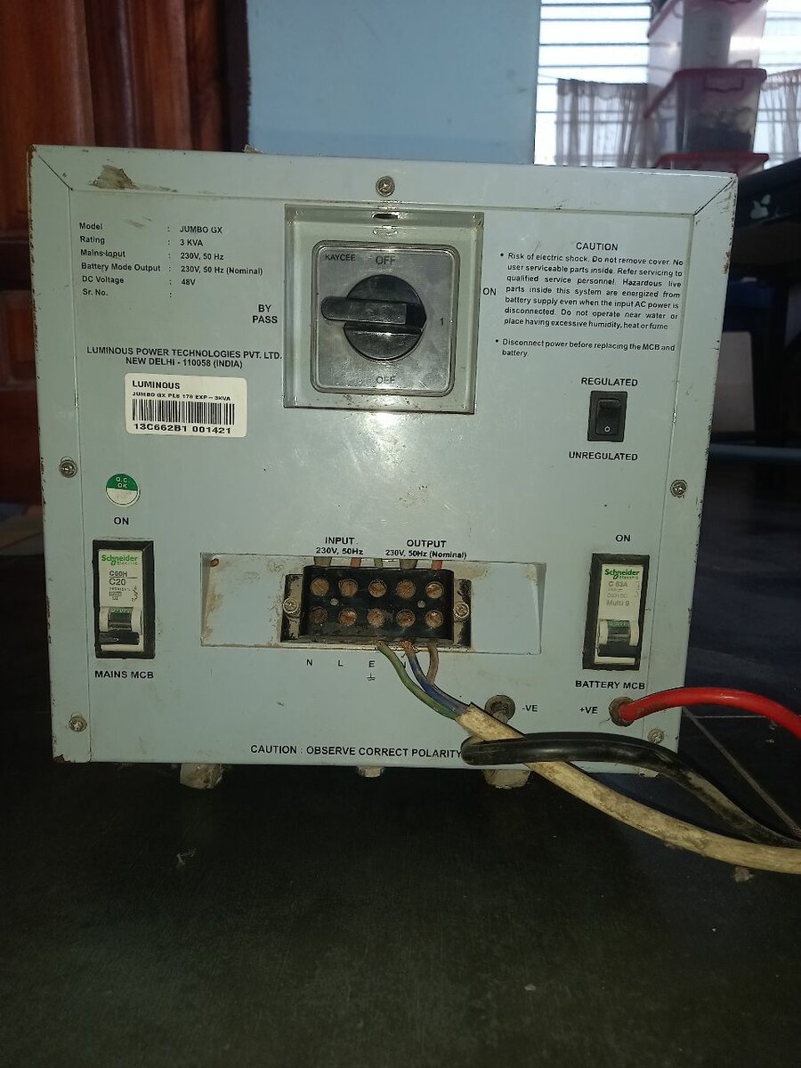 Luminous inverter jumbo gx 3kva sine wave ups