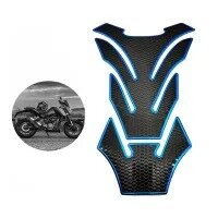 AK-15 Motorcycle Fuel Tank Pad Black with Red Outline Motorcycle decals sticker