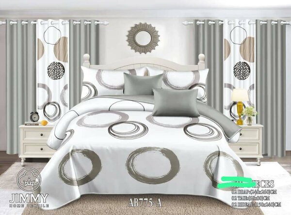 Ensemble literie design cercles