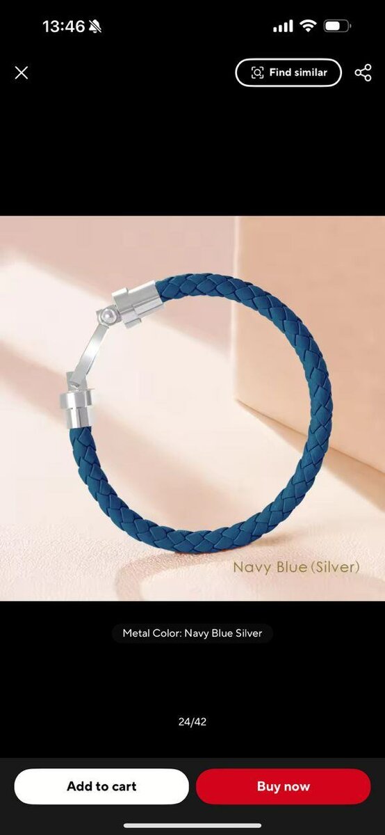 Bracelet en cuir tressé élégant