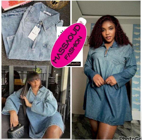 Mini robe en jeans