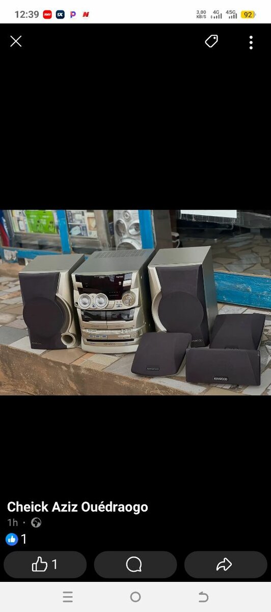 Chaine Hi-Fi Kenwood complète