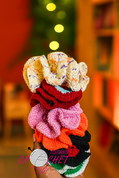 Chouchous en crochet colorés