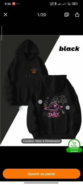 Sweat à Capuche Unisexe