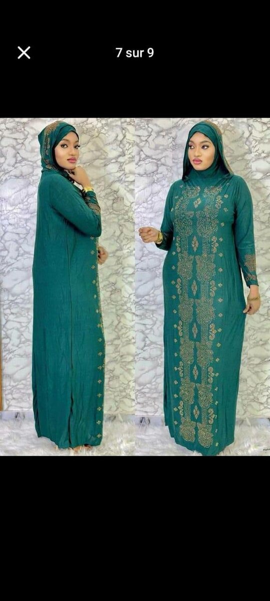 Abaya deux pièces ( boubou de prière)