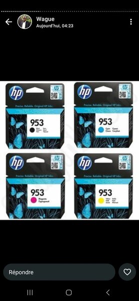 Cartouche d'encre hp 953 kit original