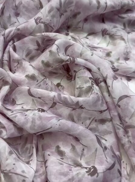 Красивая лёгкая ткань Тенсель батист с узором для пошива одежды