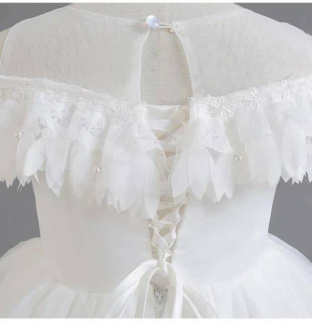 Robe de cérémonie blanche enfant