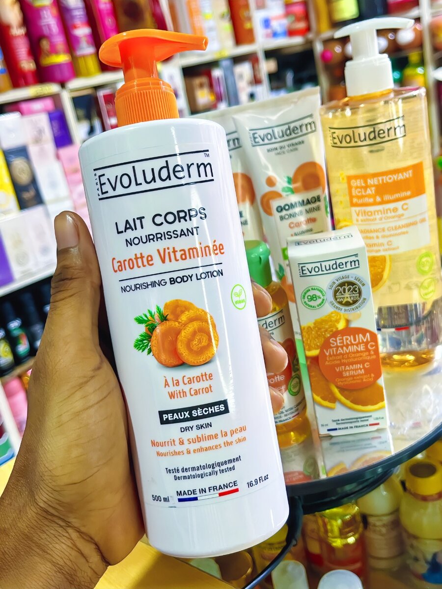 La gamma Evoluderm  Carotte