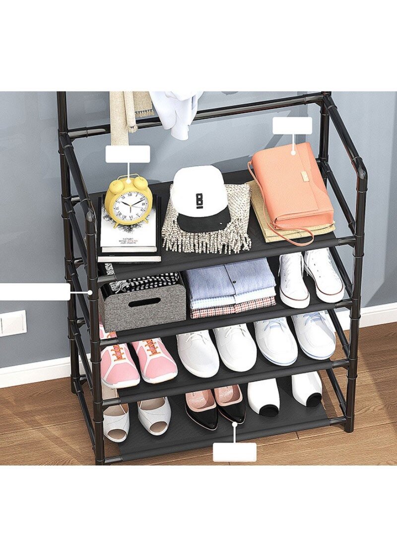 4-LAYER ENTRANCE SHOE RACK STURDY HALL TREE STORAGE BENCH SH